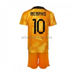 Maillot Pays-Bas Memphis Depay 10 Domicile Tenue pour Enfant Coupe du Monde 2022 Manche Courte Maillot Pays-Bas Memphis Depay 10 Domicile Tenue pour Enfant Coupe du Monde 2022 Manche Courte