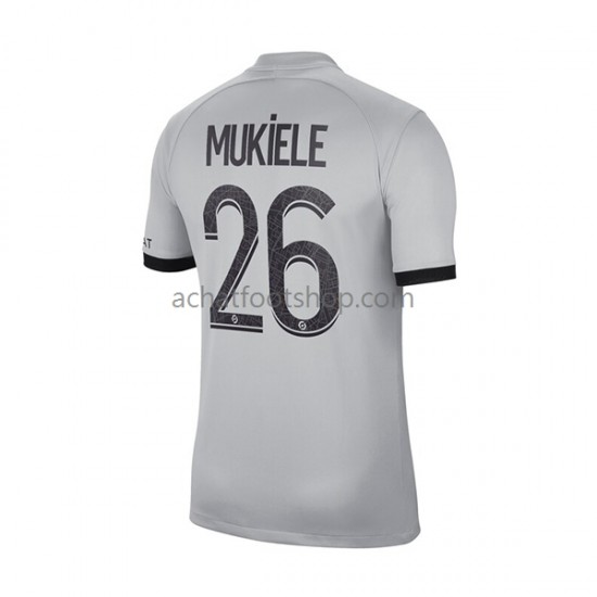 Maillot Paris Saint-Germain Mukiele 26 Extérieur Tenue pour Homme 2022-2023 Manche Courte Maillot Paris Saint-Germain Mukiele 26 Extérieur Tenue pour Homme 2022-2023 Manche Courte