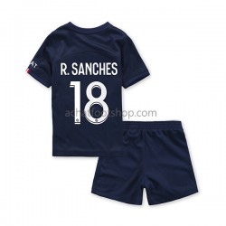 Maillot Paris Saint-Germain R.Sanches 18 Domicile Tenue pour Enfant 2022-2023 Manche Courte