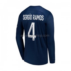 Maillot Paris Saint-Germain Sergio Ramos 4 Domicile Tenue pour Homme 2022-2023 Manche Longue