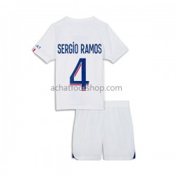 Maillot Paris Saint-Germain Sergio Ramos 4 3ème Tenue pour Enfant 2022-2023 Manche Courte