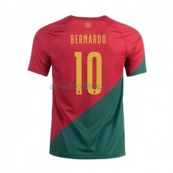 Maillot Portugal Bernardo 10 Domicile Tenue pour Homme Coupe du Monde 2022 Manche Courte Maillot Portugal Bernardo 10 Domicile Tenue pour Homme Coupe du Monde 2022 Manche Courte