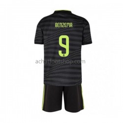 Maillot Real Madrid Benzema 9 3ème Tenue pour Enfant 2022-2023 Manche Courte