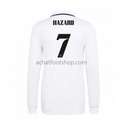 Maillot Real Madrid Eden Hazard 7 Domicile Tenue pour Homme 2022-2023 Manche Longue