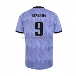 Maillot Real Madrid Karim Benzema 9 Extérieur Tenue pour Homme 2022-2023 Manche Courte