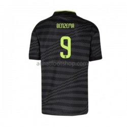 Maillot Real Madrid Karim Benzema 9 3ème Tenue pour Homme 2022-2023 Manche Courte