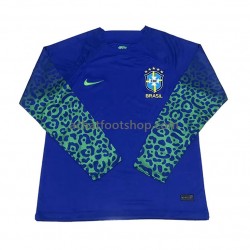 Maillot Brésil Extérieur Tenue pour Homme Coupe du Monde 2022 Manche Longue Maillot Brésil Extérieur Tenue pour Homme Coupe du Monde 2022 Manche Longue