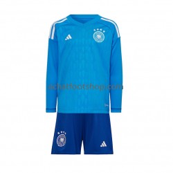 Maillot Allemagne Gardien Domicile Tenue pour Enfant Coupe du Monde 2022 Manche Longue