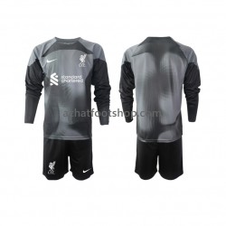 Maillot Liverpool Gardien Extérieur Tenue pour Enfant 2022-2023 Manche Longue