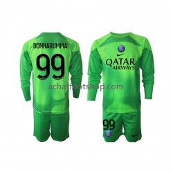 Maillot Paris Saint-Germain Donnarumma 99 Gardien Domicile Tenue pour Enfant 2022-2023 Manche Longue Maillot Paris Saint-Germain Donnarumma 99 Gardien Domicile Tenue pour Enfant 2022-2023 Manche Longue