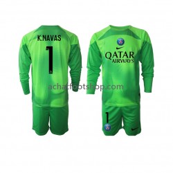 Maillot Paris Saint-Germain Keylor Navas 1 Gardien Domicile Tenue pour Enfant 2022-2023 Manche Longue Maillot Paris Saint-Germain Keylor Navas 1 Gardien Domicile Tenue pour Enfant 2022-2023 Manche Longue