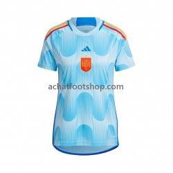 Maillot Espagne Extérieur Tenue pour Femme Coupe du Monde 2022 Manche Courte