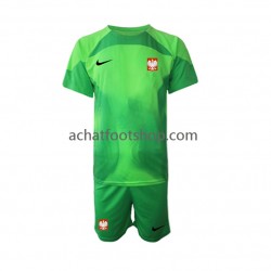 Maillot Pologne Gardien Domicile Tenue pour Enfant Coupe du Monde 2022 Manche Courte Maillot Pologne Gardien Domicile Tenue pour Enfant Coupe du Monde 2022 Manche Courte