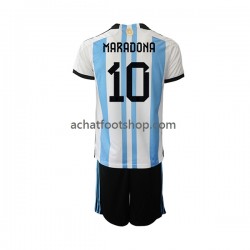 Maillot Argentine Maradona 10 Domicile Tenue pour Enfant Coupe du Monde 2022 Manche Courte Maillot Argentine Maradona 10 Domicile Tenue pour Enfant Coupe du Monde 2022 Manche Courte