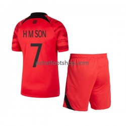 Maillot Corée du Sud Son Heung-min 7 Domicile Tenue pour Enfant Coupe du Monde 2022 Manche Courte Maillot Corée du Sud Son Heung-min 7 Domicile Tenue pour Enfant Coupe du Monde 2022 Manche Courte