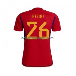 Maillot Espagne PEDRI 26 Domicile Tenue pour Homme Coupe du Monde 2022 Manche Courte