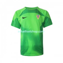 Maillot Croatie Gardien Extérieur Tenue pour Homme Coupe du Monde 2022 Manche Courte