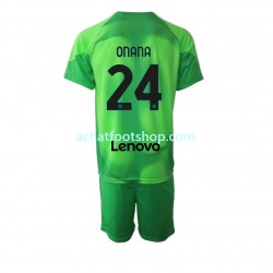 Maillot Inter Milan Andre Onana 24 Gardien 3ème Tenue pour Enfant 2022-2023 Manche Courte