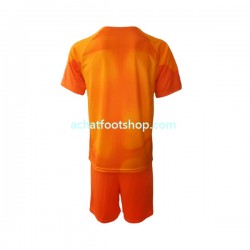 Maillot Arabie saoudite Gardien Extérieur Tenue pour Enfant Coupe du Monde 2022 Manche Courte