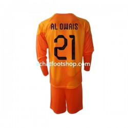 Maillot Arabie saoudite Mohammed Al-Owais 21 Gardien Extérieur Tenue pour Enfant Coupe du Monde 2022 Manche Longue Maillot Arabie saoudite Mohammed Al-Owais 21 Gardien Extérieur Tenue pour Enfant Coupe du Monde 2022 Manche Longue