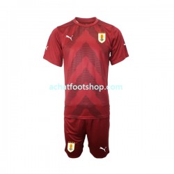 Maillot Uruguay Gardien Domicile Tenue pour Enfant Coupe du Monde 2022 Manche Courte