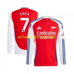 Maillot Arsenal Bukayo Saka 7 Domicile Tenue pour Homme 2024-2025 Manche Longue Maillot Arsenal Bukayo Saka 7 Domicile Tenue pour Homme 2024-2025 Manche Longue