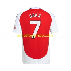 Maillot Arsenal Bukayo Saka 7 Domicile Tenue pour Homme 2024-2025 Manche Courte