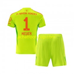 Maillot Bayern Munich Manuel Neuer 1 Gardien Domicile Tenue pour Enfant 2024-2025 Manche Courte