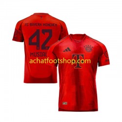 Maillot Bayern Munich Jamal Musiala 42 Domicile Tenue pour Homme 2024-2025 Manche Courte
