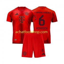Maillot Bayern Munich Joshua Kimmich 6 Domicile Tenue pour Enfant 2024-2025 Manche Courte