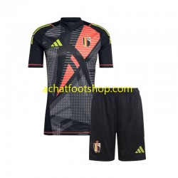 Maillot Belgique Gardien Domicile Tenue pour Enfant Euro 2024 Manche Courte Maillot Belgique Gardien Domicile Tenue pour Enfant Euro 2024 Manche Courte