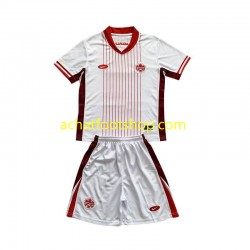 Maillot Canada Extérieur Tenue pour Enfant 2024 Manche Courte Maillot Canada Extérieur Tenue pour Enfant 2024 Manche Courte