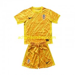 Maillot Croatie Gardien Domicile Tenue pour Enfant Euro 2024 Manche Courte Maillot Croatie Gardien Domicile Tenue pour Enfant Euro 2024 Manche Courte
