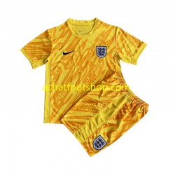 Maillot Angleterre Gardien Extérieur Tenue pour Enfant Euro 2024 Manche Courte