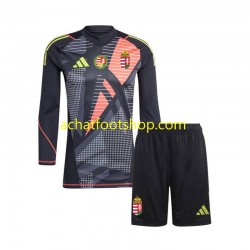 Maillot Hongrie Gardien Domicile Tenue pour Enfant Euro 2024 Manche Longue Maillot Hongrie Gardien Domicile Tenue pour Enfant Euro 2024 Manche Longue