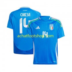 Maillot Italie Chiesa 14 Domicile Tenue pour Homme Euro 2024 Manche Courte Maillot Italie Chiesa 14 Domicile Tenue pour Homme Euro 2024 Manche Courte