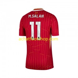 Maillot Liverpool Mohamed Salah 11 Domicile Tenue pour Homme 2024-2025 Manche Courte