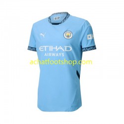 Maillot Manchester City Domicile Tenue pour Homme 2024-2025 Manche Courte