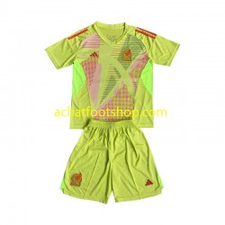 Maillot Mexique Gardien Extérieur Tenue pour Enfant 2024 Manche Courte
