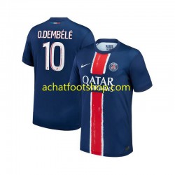 Maillot Paris Saint-Germain Ousmane Dembele 10 Domicile Tenue pour Homme 2024-2025 Manche Courte
