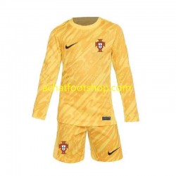 Maillot Portugal Gardien Domicile Tenue pour Enfant Euro 2024 Manche Longue Maillot Portugal Gardien Domicile Tenue pour Enfant Euro 2024 Manche Longue