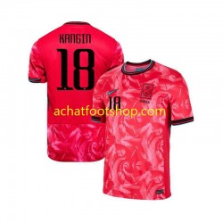 Maillot Corée du Sud KANGIN 18 Domicile Tenue pour Homme 2024 Manche Courte Maillot Corée du Sud KANGIN 18 Domicile Tenue pour Homme 2024 Manche Courte