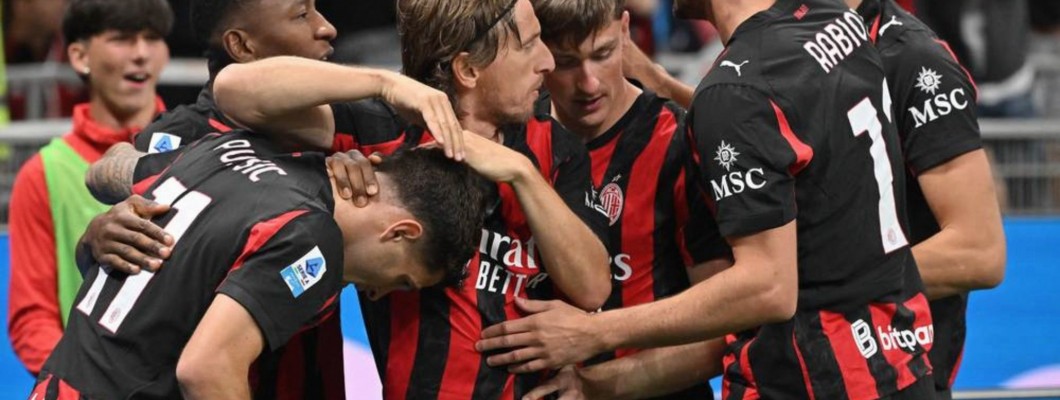 Luka Modrić, joueur de l'AC Milan, s'est blessé pendant la rencontre.